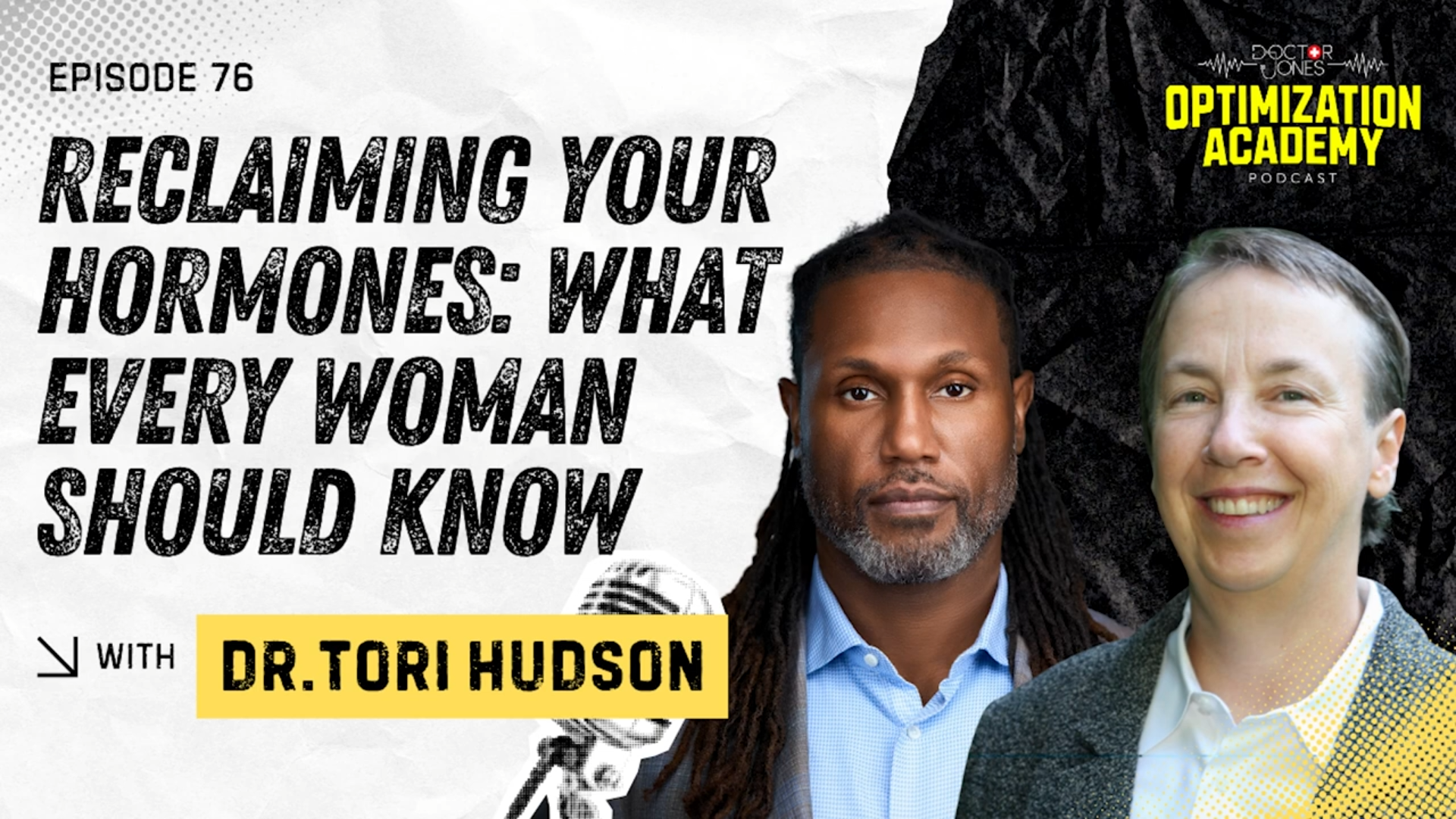 Screenshot of Podcast with Dr. Greg Jones and Dr. Tori Hudson